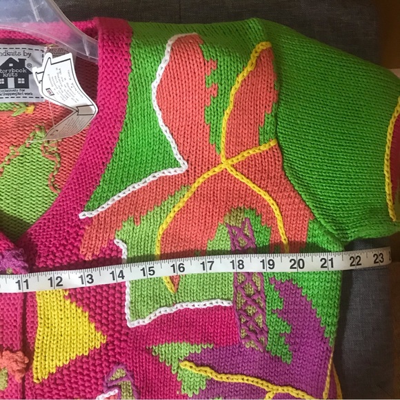Handknits by storybook kruts sweater size M - Picture 4 of 6